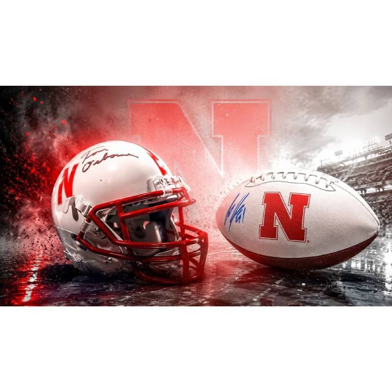 New York, Appliances, USD 300,  Nebraska Football Memorabilia | Signed Footballs & Helmets &ndash; The Husker - Locker Room