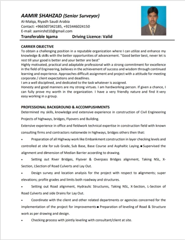 Riyadh, Job Seekers, Senior Surveyor&Surveyor