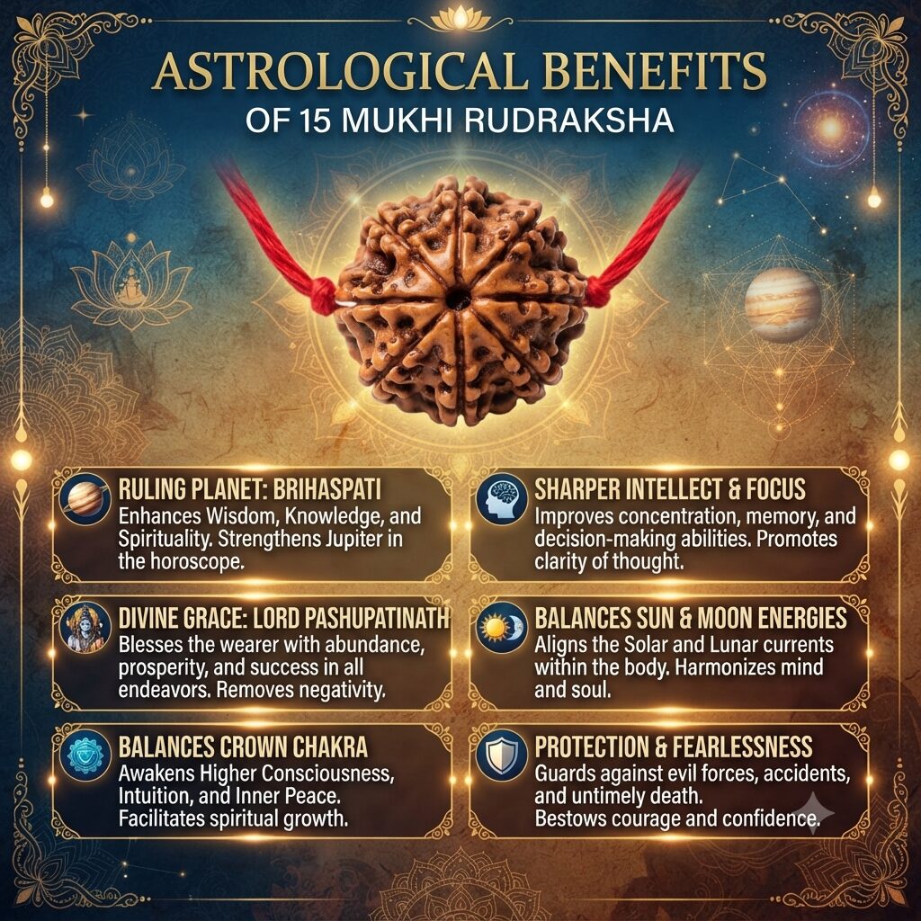 Noida Counseling, 15 Mukhi Rudraksha Astrological Benefits, 1