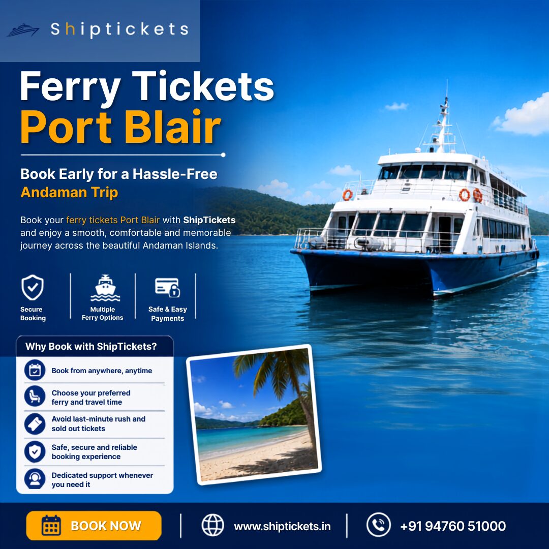 Mumbai, Travel, Book Ferry Tickets Port Blair In Minutes
