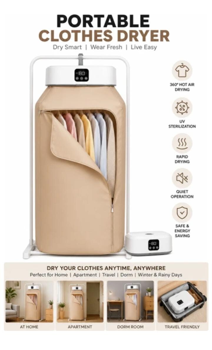 Mumbai, Appliances, INR 1799,  Electric Fast-Drying Machine With Adjustable Timer & Hassle-Free Setup Low Noise, Energy S