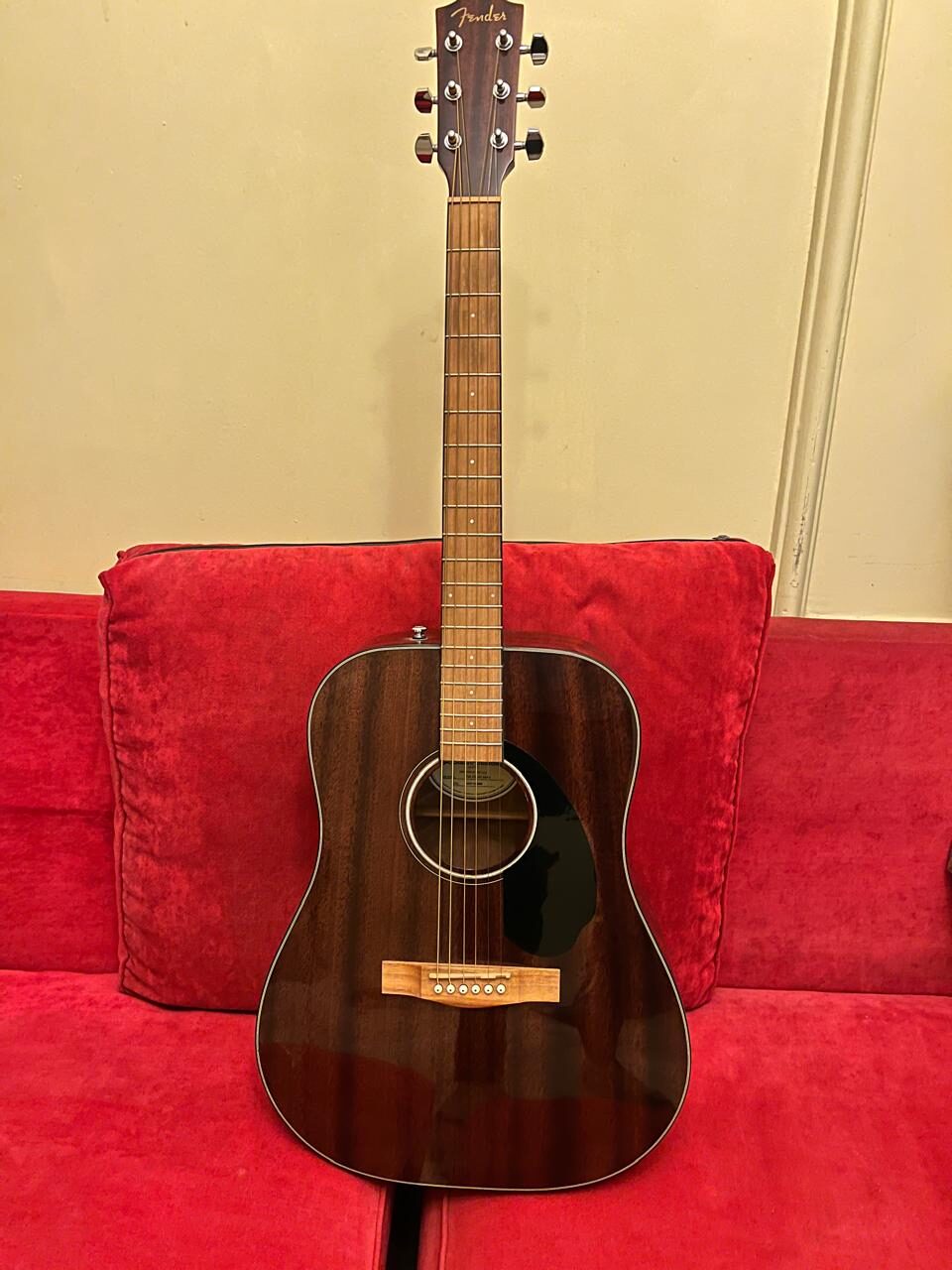 Al Adama, Musical Instruments, SAR 700,  Fender Acoustic Guitar Fender CD-60 Mahogany - 1 Yr Old - SAR 700