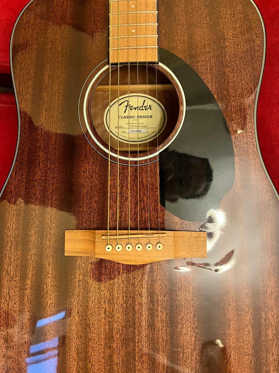Al Adama, Musical Instruments, SAR 700,  Fender Acoustic Guitar Fender CD-60 Mahogany - 1 Yr Old - SAR 700