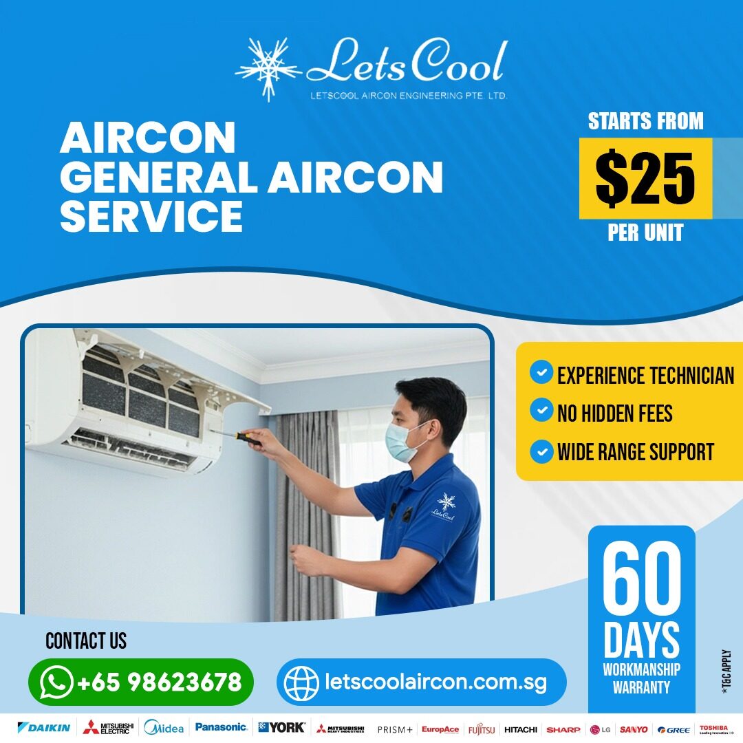Singapore, Air Conditioners, SGD 25,  Aircon General Servicing