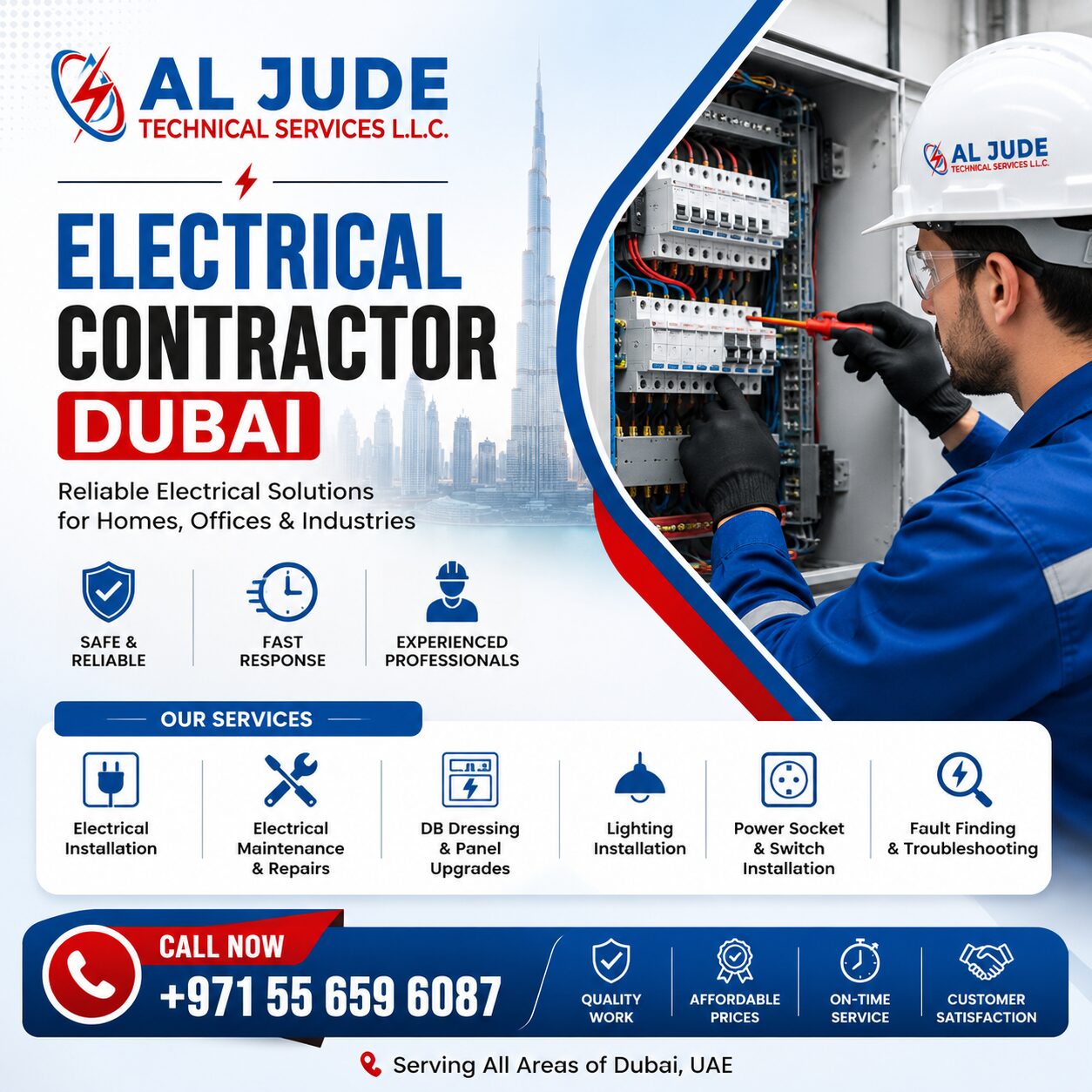 Karama, Technical, Electrical Contractor Dubai |Al Jude Technical Services,