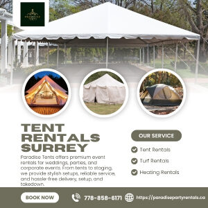 Surrey, Event Planning, Tent Rentals Surrey For Outdoor Events, Weddings & Gatherings