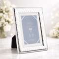 Elegant 5x7 Silver Photo Frame &mdash; Wedding & Bridal Favors