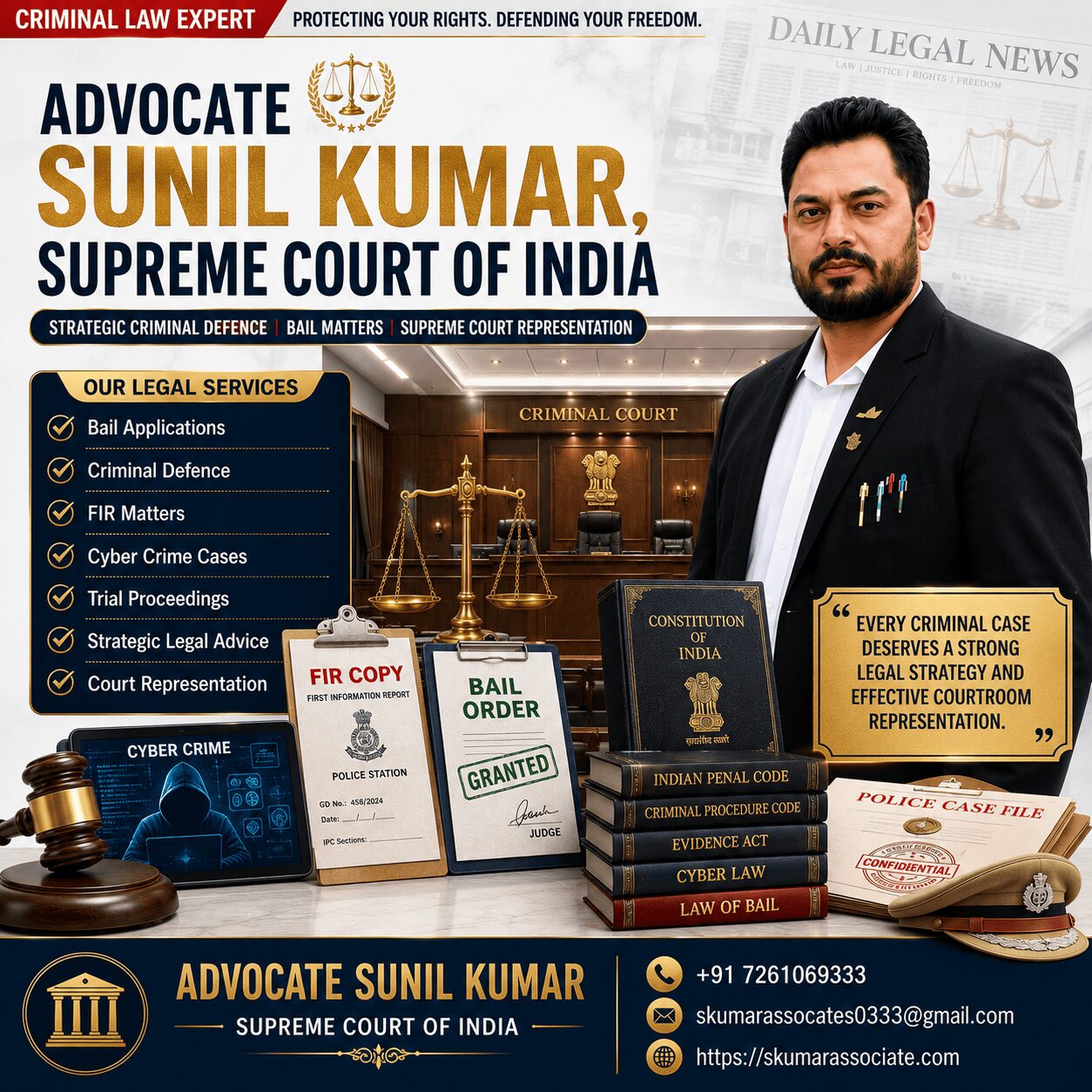 Noida, Legal, Top Advocate In Noida For Criminal, Property, Civil & Family Cases | Advocate Sunil Kumar