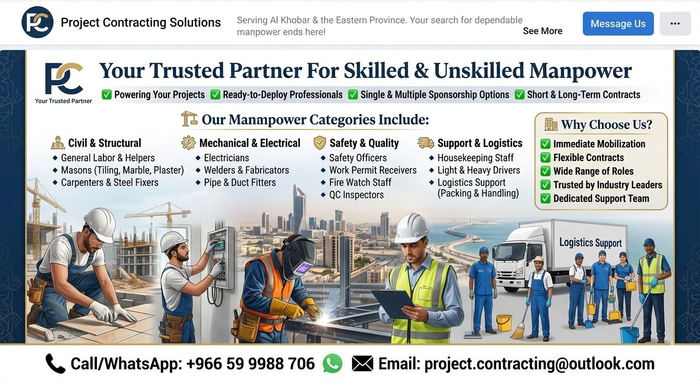 Khobar, Manpower, Your Trusted Partner For Skilled & Unskilled Manpower✅ Powering Your Projects✅0599988706