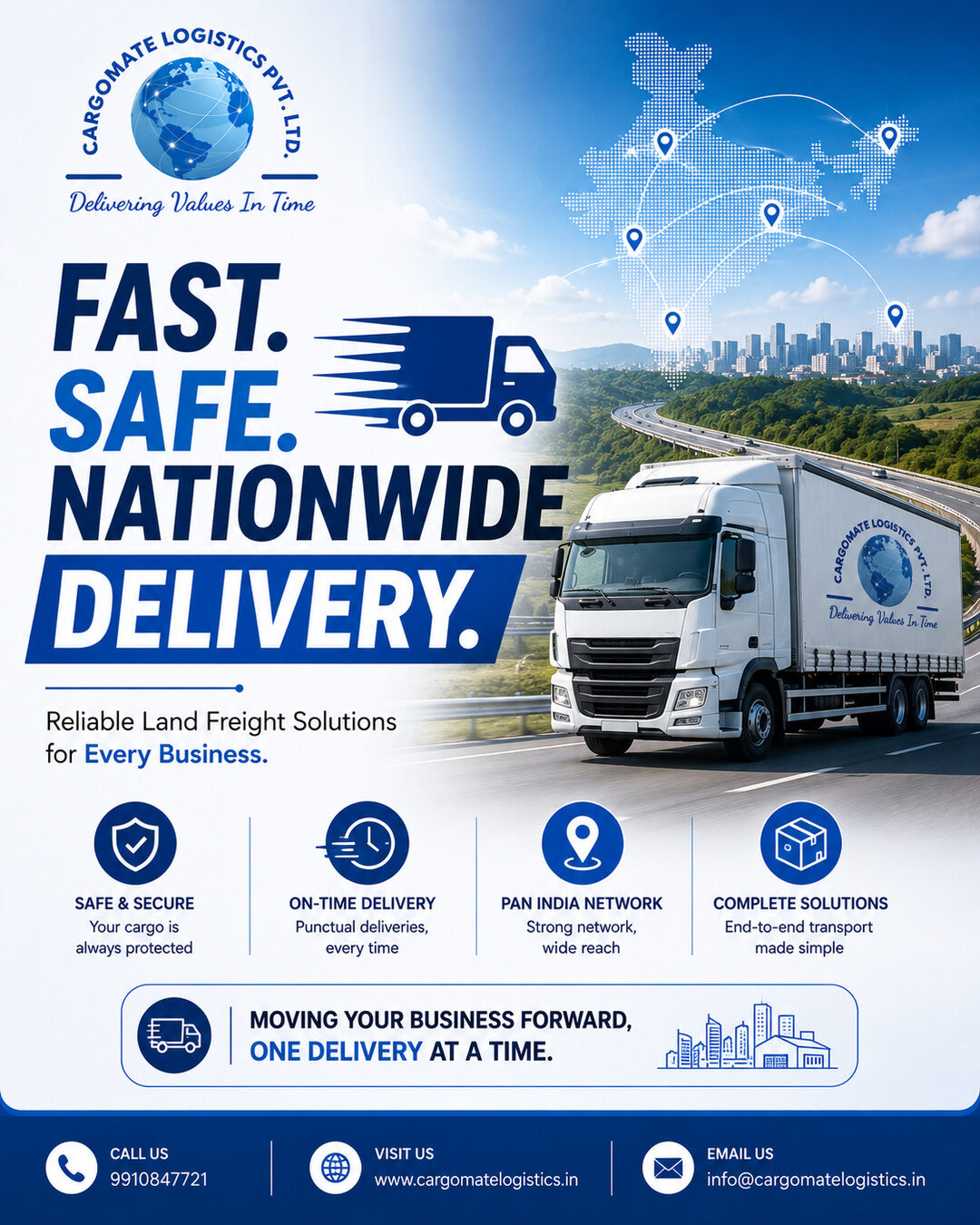 New Delhi, Cargo, Transport Company In Delhi NCR | Fast & Reliable Road Freight Services