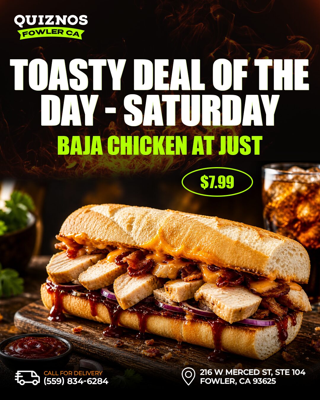New York, Food & Drink, Good Food Near Me - Quiznos Fowler CA