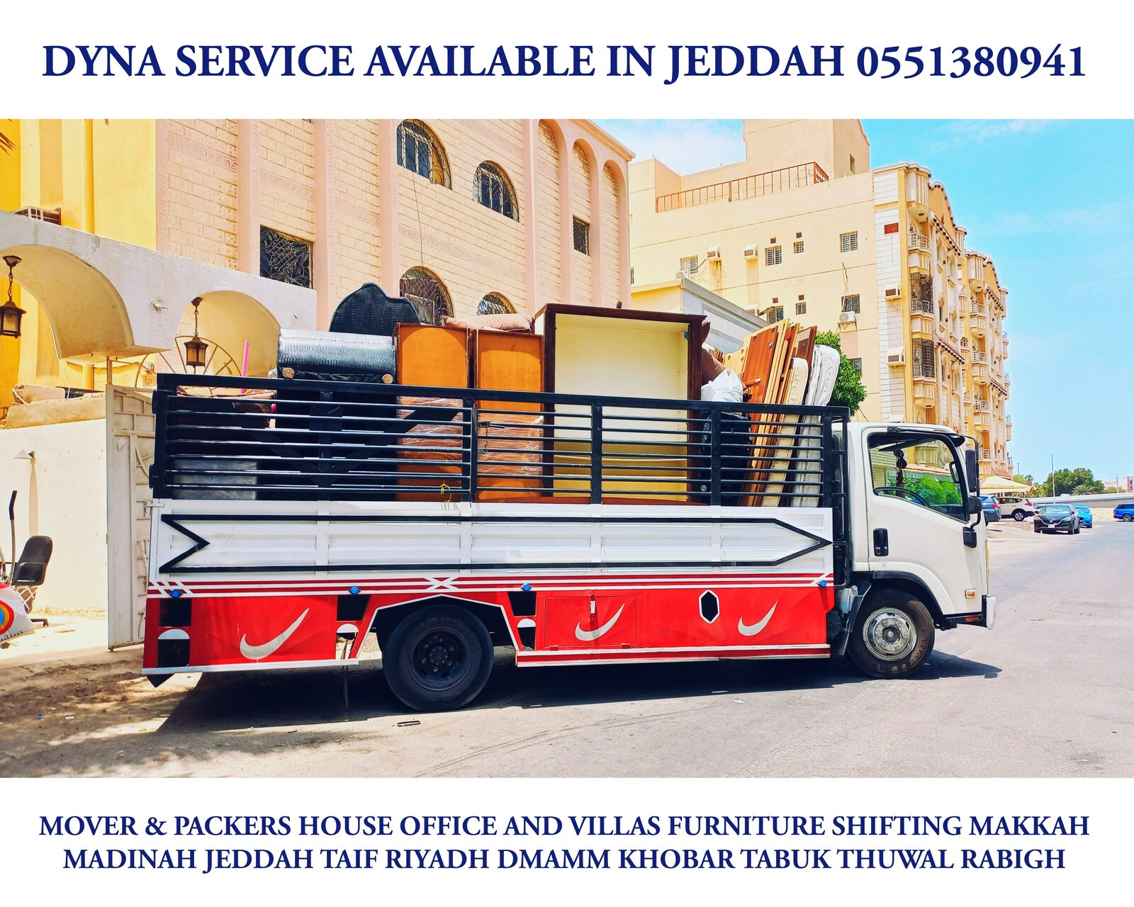 Jeddah, Household, Professional Movers House Furniture Shifting & Transportation Service Available 0551380941