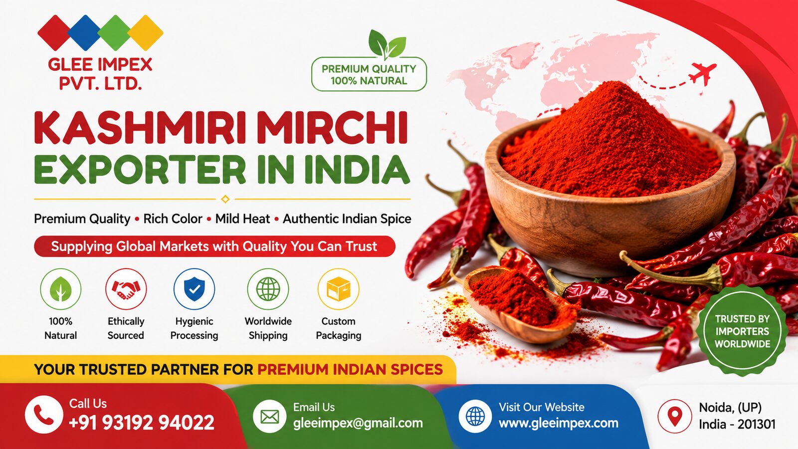New Delhi, Businesses For Sale, Kashmiri Mirchi Exporter In India | Premium Red Chilli Supplier | GLEE IMPEX