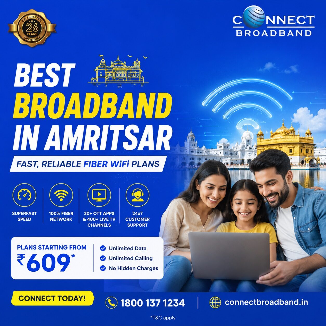 Punjab, Business, Broadband In Amritsar That Actually Keeps Up With You