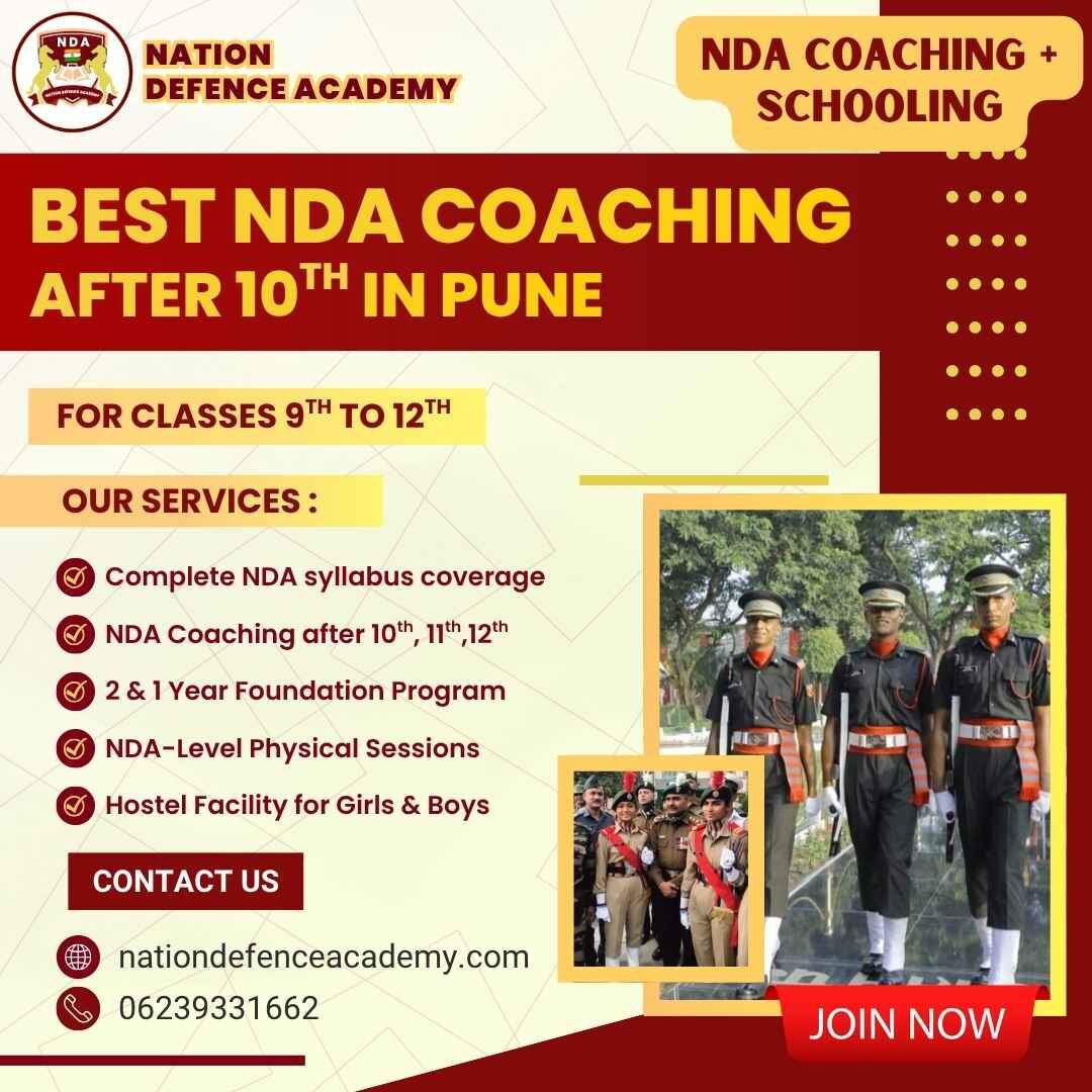 Pune, Education, NDA Coaching After 10th In Pune | Nation Defence Academy