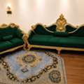 SAR 250,  6 Seater Beautiful Emerald Green And Golden Sofa