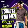 INR 399,  Trendy Tshirts For Men Starting At Just Rs 299-599 Only On OWND!