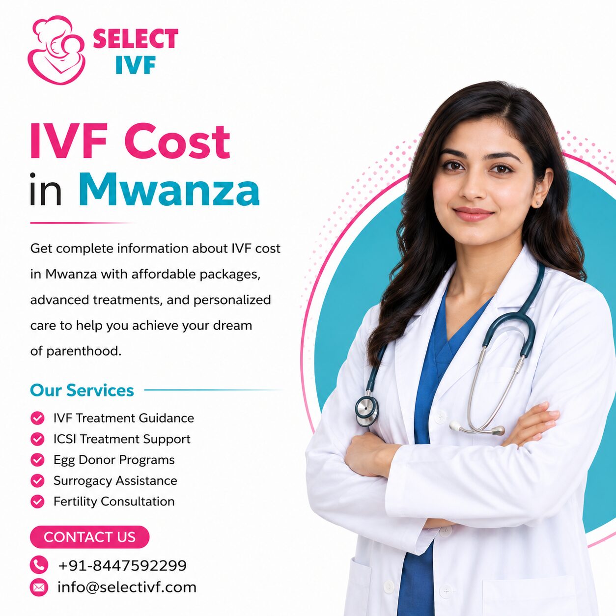 Dar es Salaam, Health, IVF Cost In Mwanza