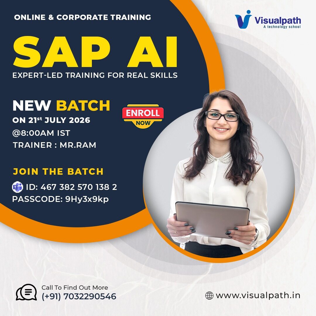 Hyderabad, Lessons Offered, Join The SAP AI Online Training New Batch On July 21!