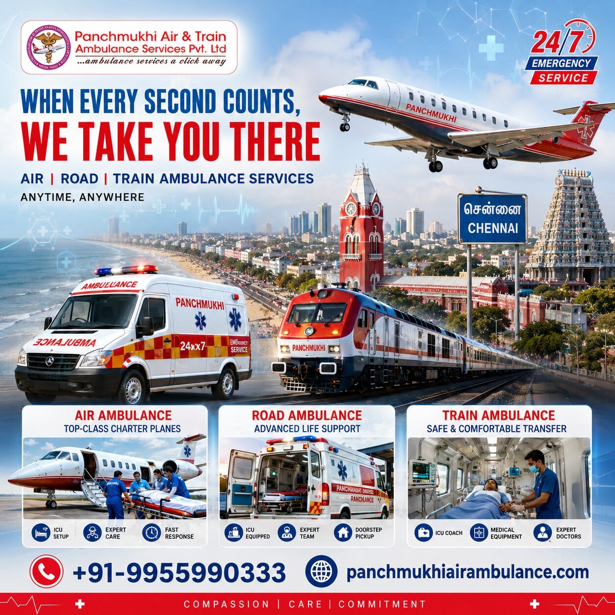 Chennai, Health, Panchmukhi Arranges Fully Supported Medical Air And Train Services From Chennai