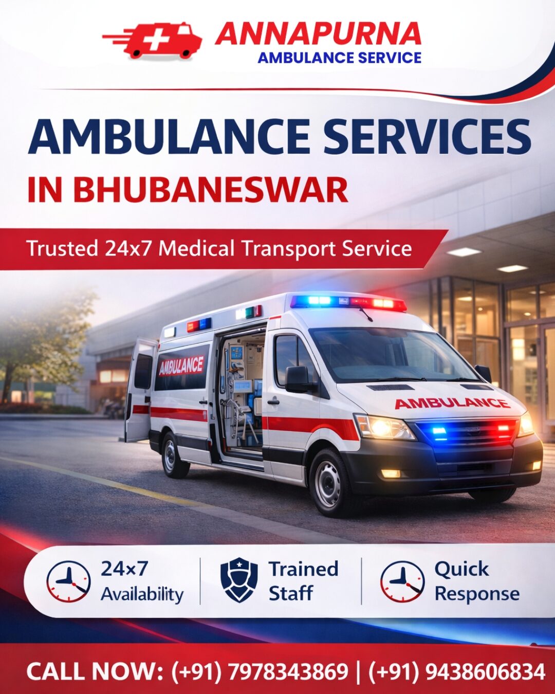 Bhubaneswar, Medical, Prompt Ambulance Services In Bhubaneswar