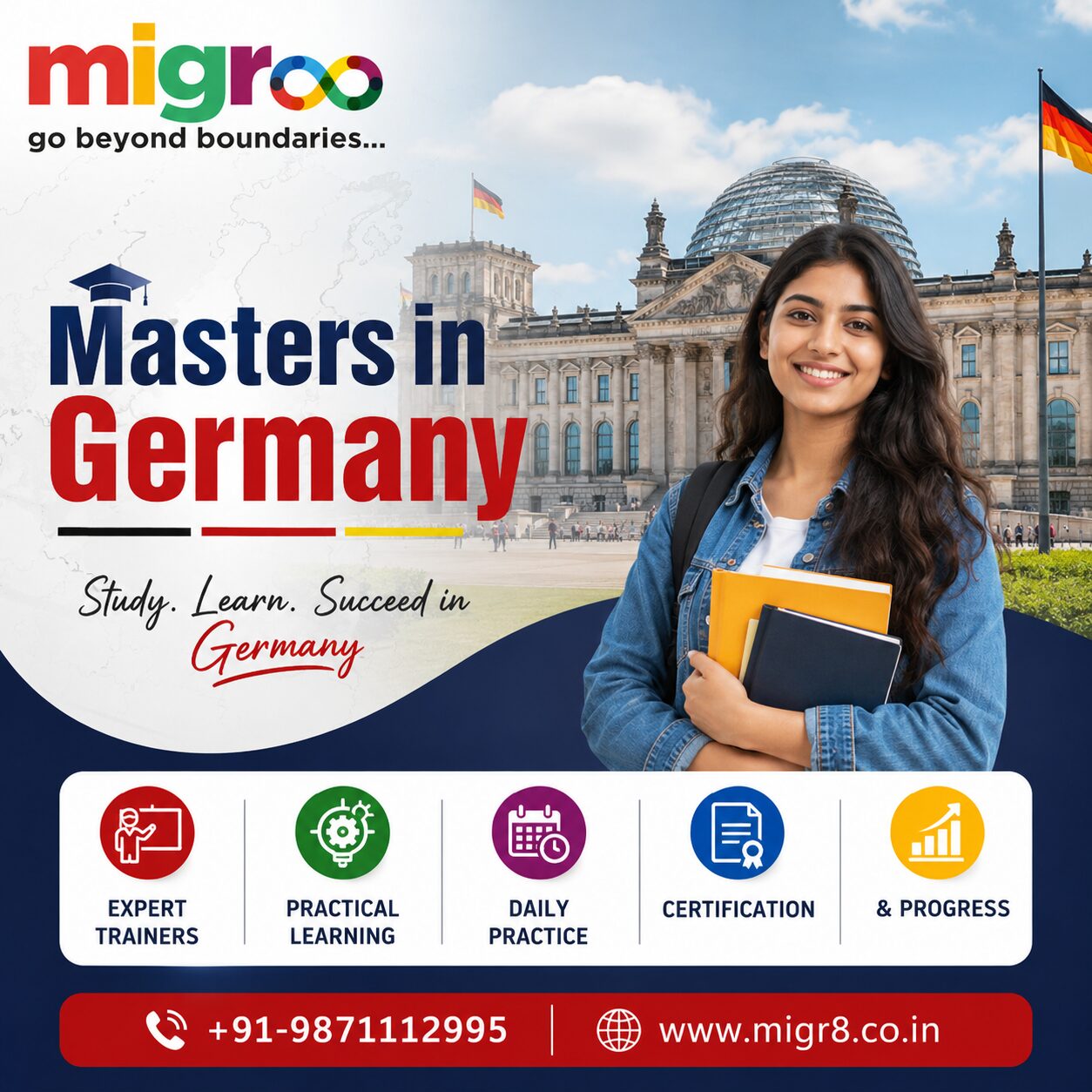 New Delhi, Free Items, Masters In Germany