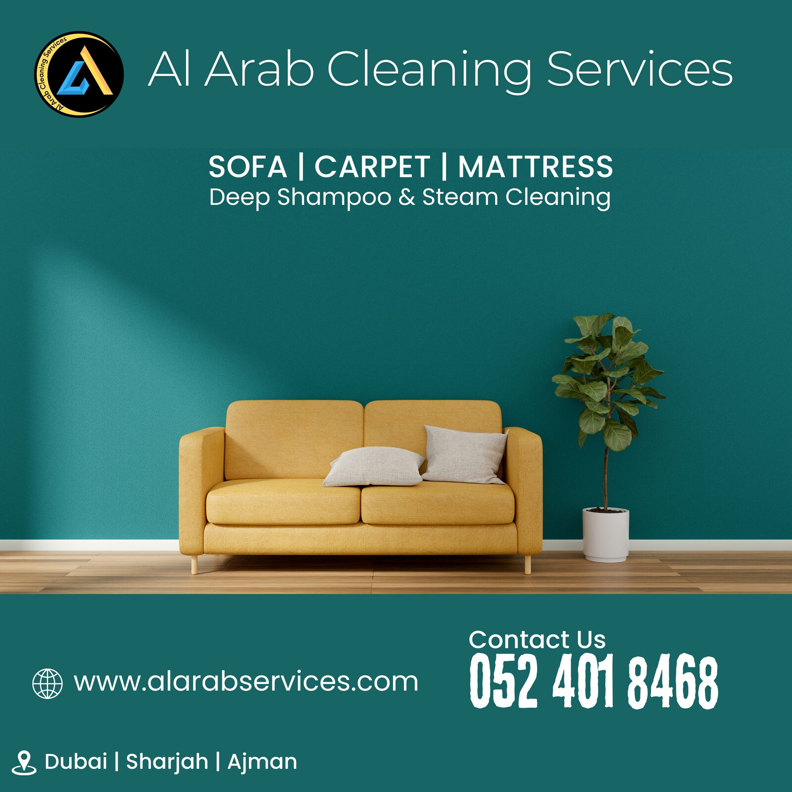 Dubai, Cleaning, Sofa Carpet Mattress & Curtain Shampoo Cleaning Services