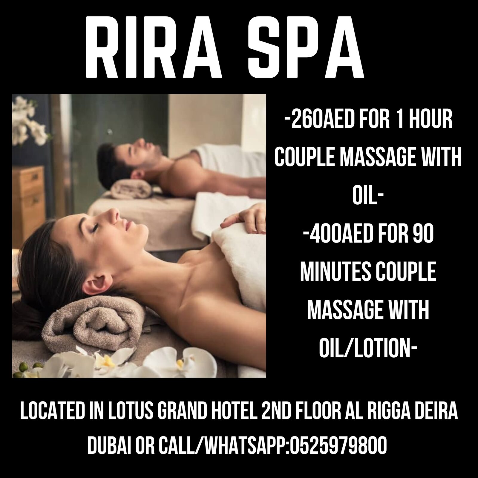 Al Rigga, Health, Rira Spa Offer 7/14/2026