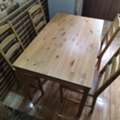 SAR 400,  IKEA 4 Seater Dining Table With Chairs In Good Condition