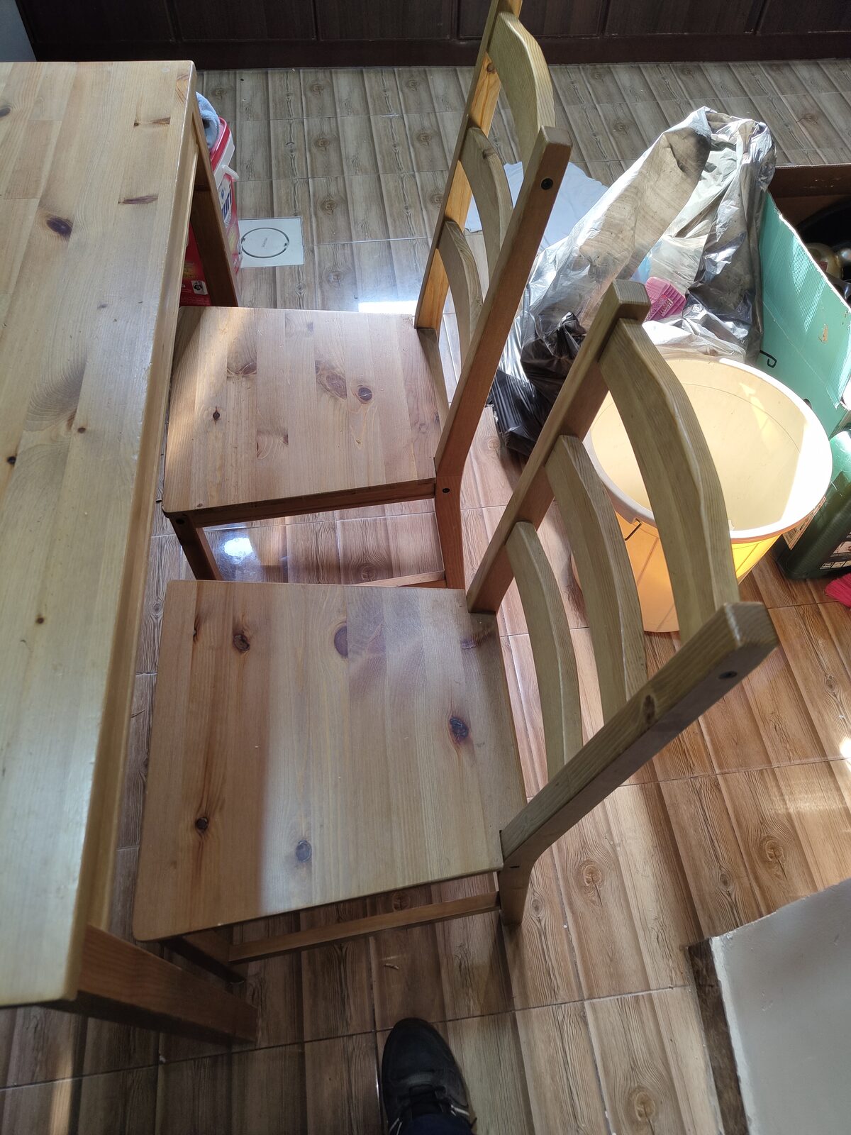 Khobar, Furniture, SAR 400,  IKEA 4 Seater Dining Table With Chairs In Good Condition