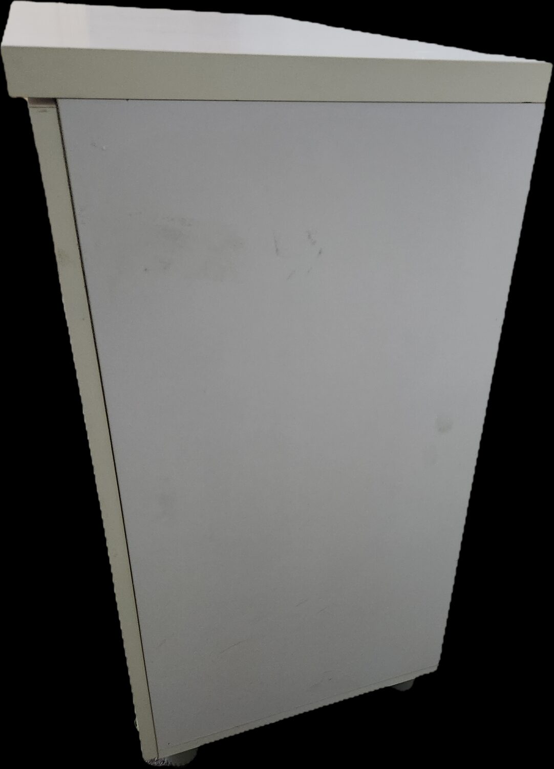 Jeddah, Furniture, SAR 400,  3 White 2-Door Storage Cabinets (Good Condition)/دواليب تخزين بيضاء بابين (بحالة ج