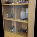 SAR 100,  Wooden Display Cabinet / Bookcase With Glass Doors /دولاب عرض خشبي / مكتبة مع أبواب زج