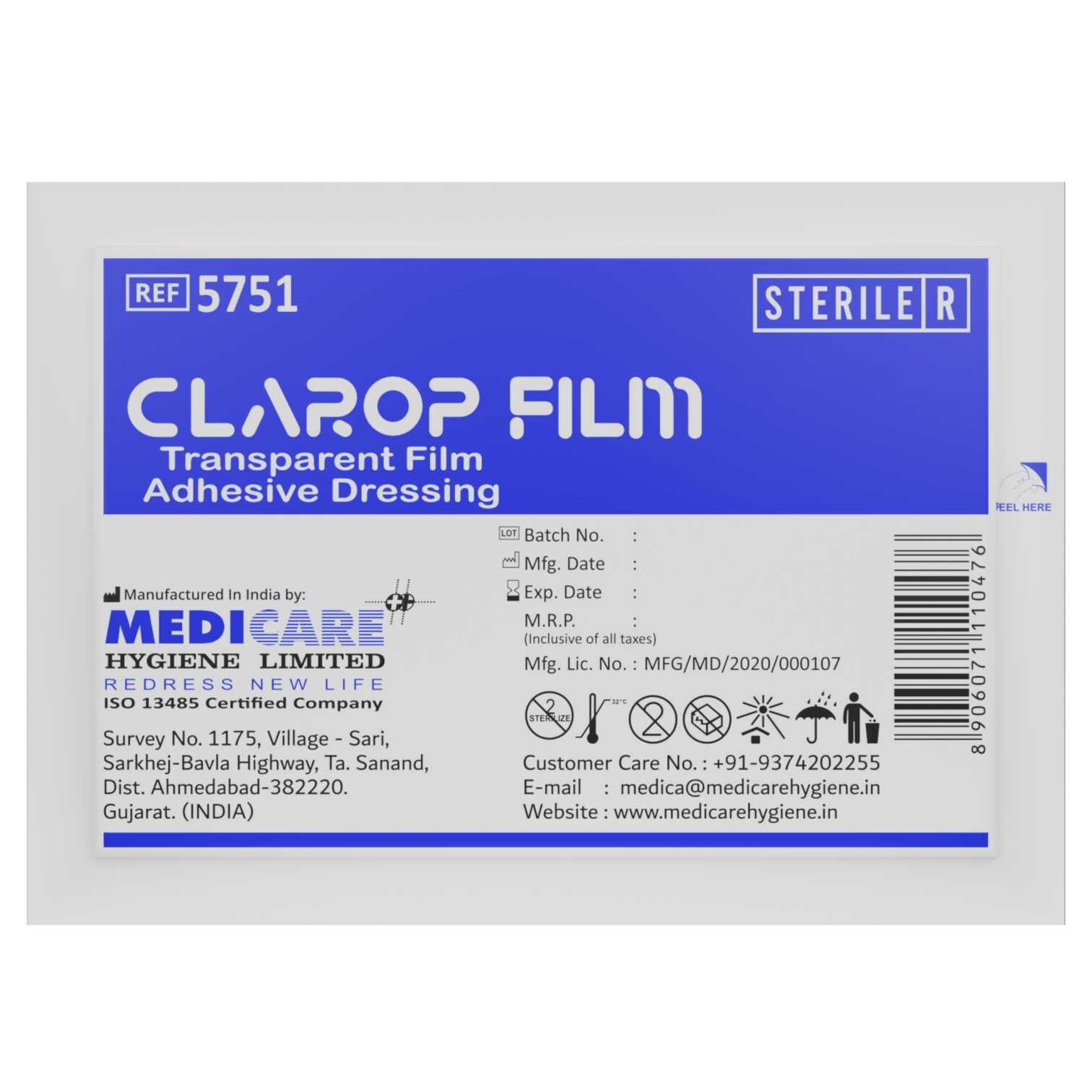 Berlin, Wholesale Products, Clarop Film &ndash; Transparent Film Dressing Manufacturer & Exporter From India