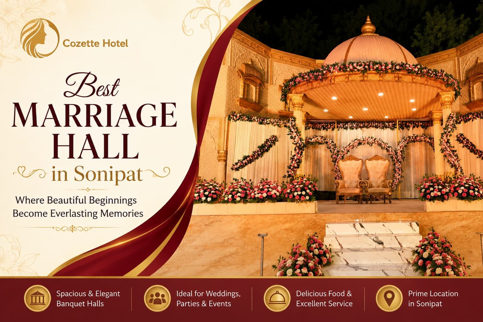 New Delhi, Catering, Make Your Wedding Memorable With The Best Marriage Hall In Sonipat