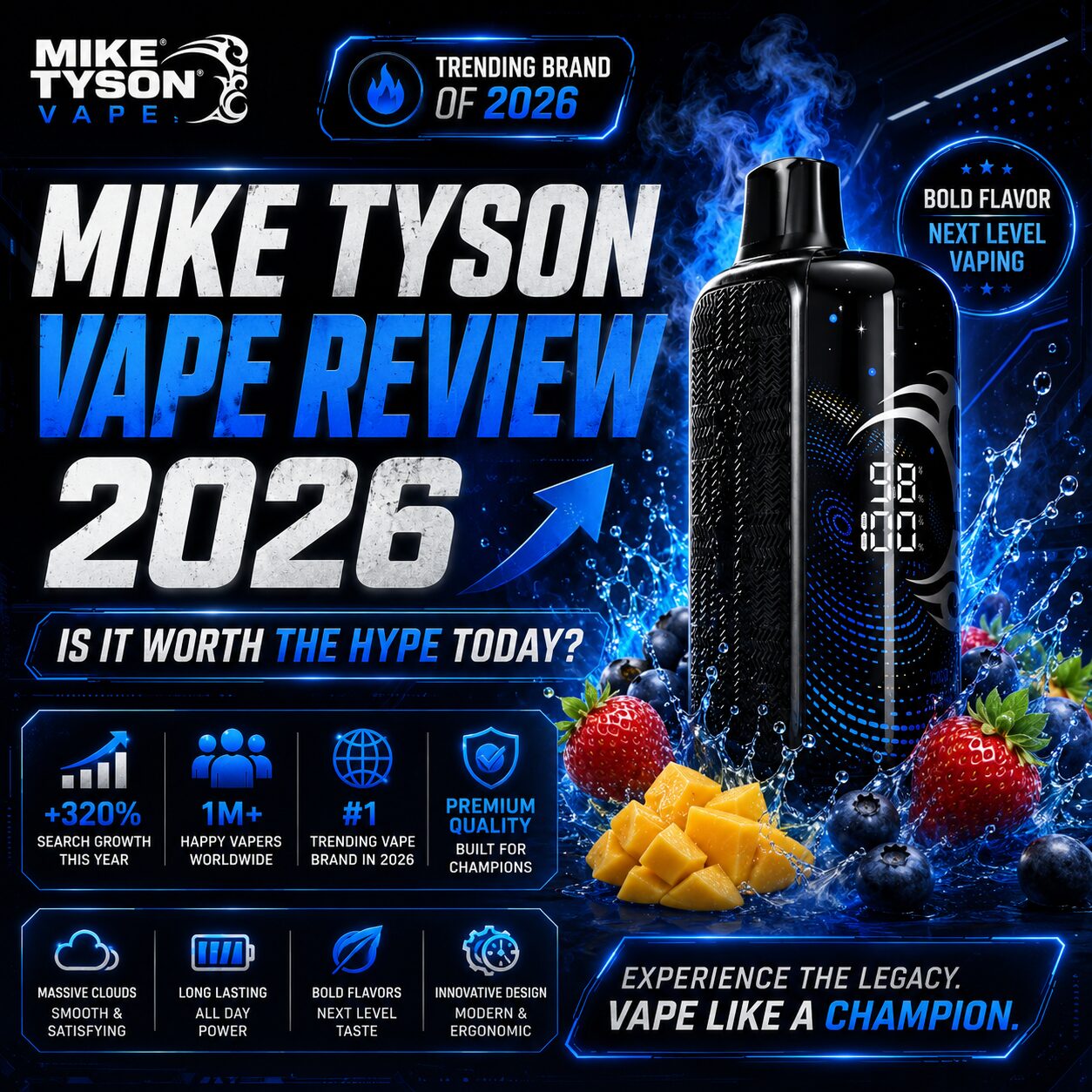 New York, Appliances, USD 10,  Mike Tyson Vape | Tyson Vape | Tyson Vape Flavors Online