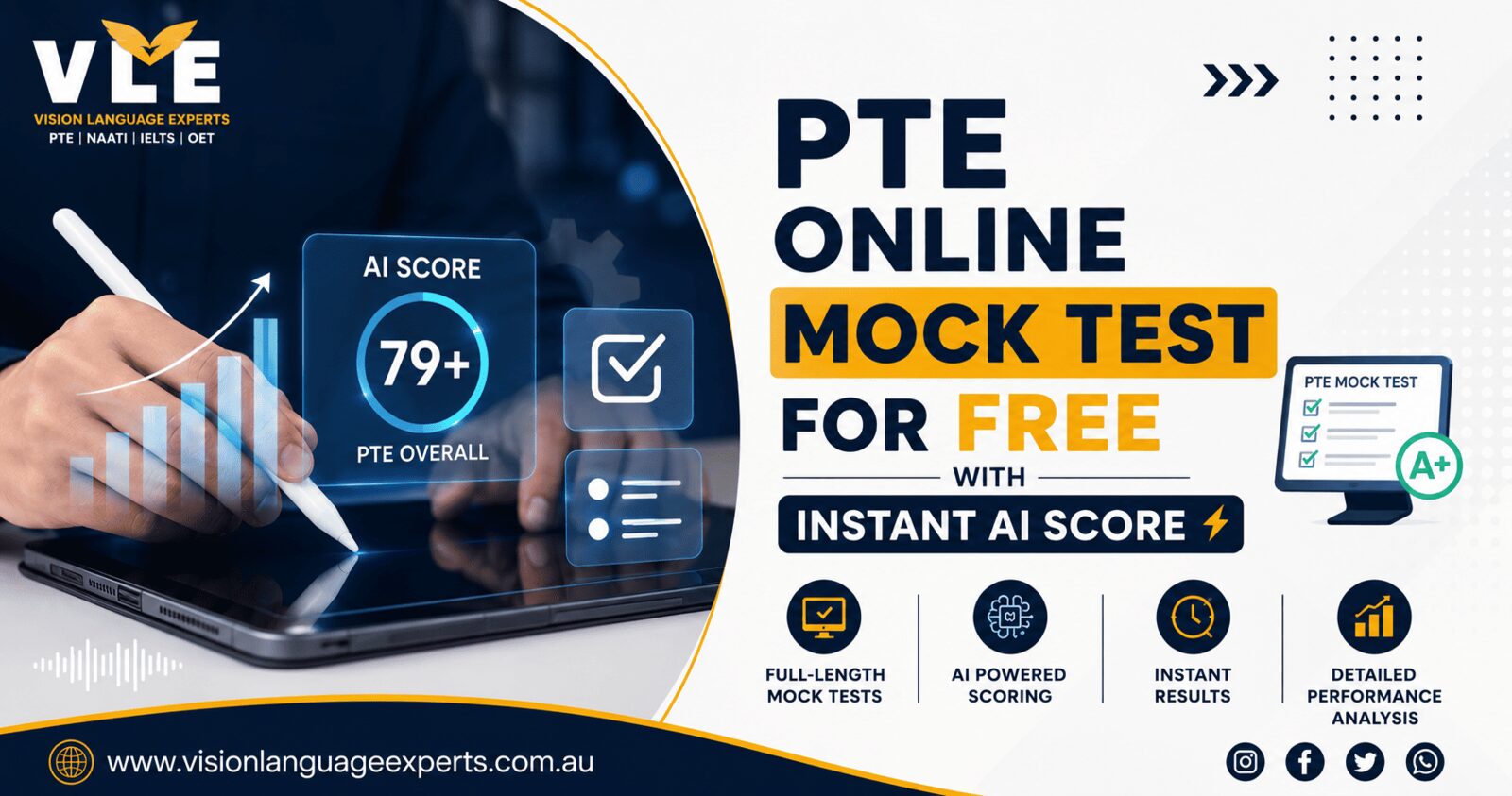 Sydney, Lessons Wanted, Start Your Free PTE Online Mock Test Today