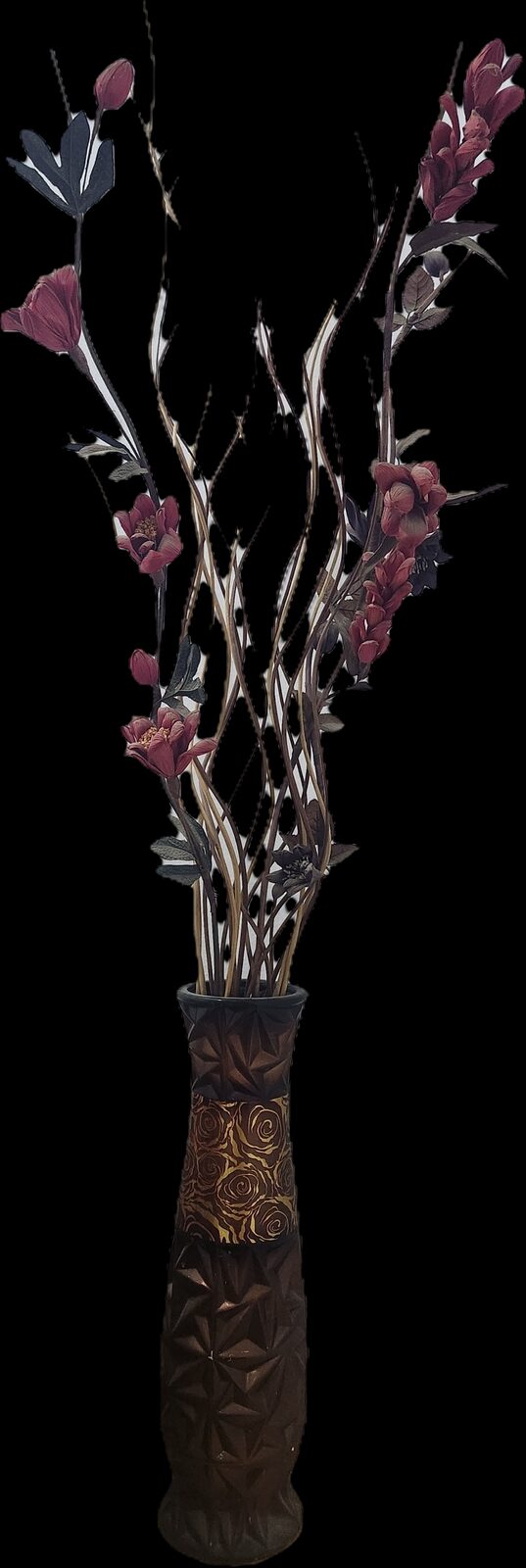 Jeddah, Household Items, SAR 80,  Large Decorative Floor Vase With Tall Branches (62cm)فازة أرضية كبيرة للزينة مع أغصا