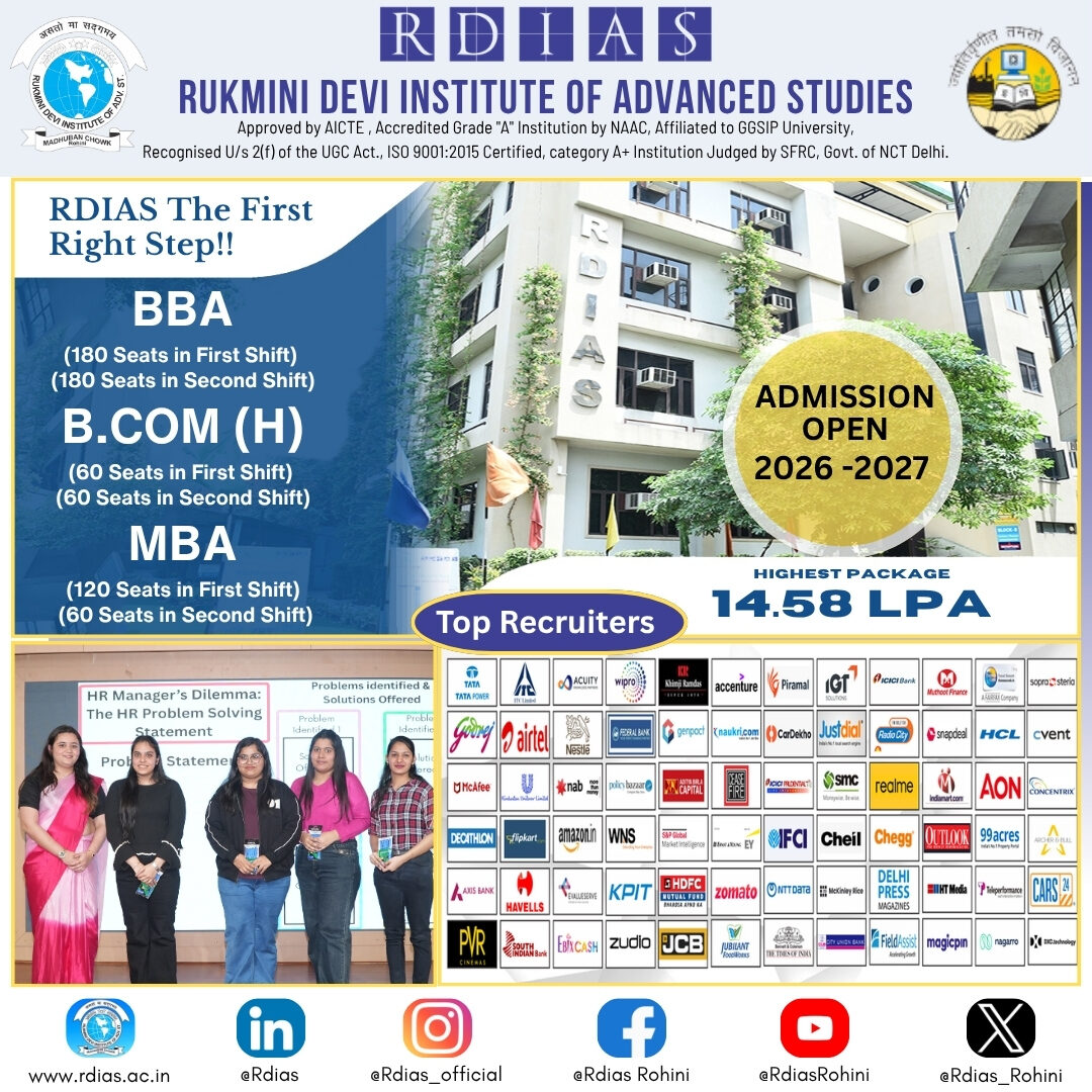 New Delhi, Education, Best B.Com Hons Colleges In Delhi NCR - Launch Your Commerce Career With RDIAS