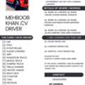 I AM LOOKING FOR A DRIVER JOB IN PAKISTAN. KARACHI