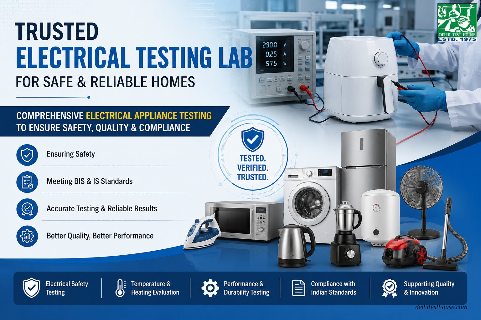 New Delhi, Technical, Why Choosing The Right Electrical Testing Lab Matters For Domestic Electrical Appliances