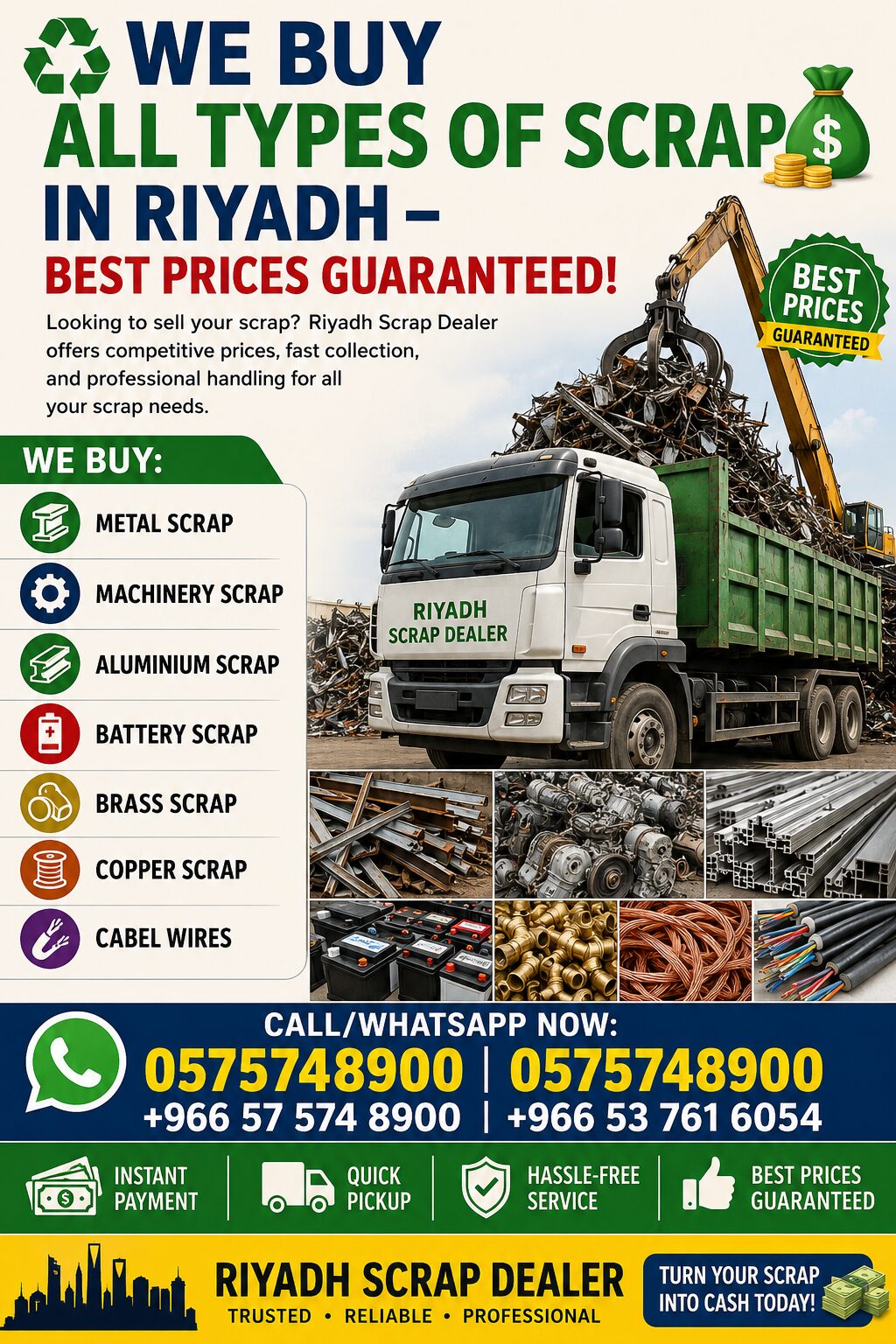 Riyadh, Items Wanted, Metal Scraps Dealer Riyadh Scraps Buyer 0575748900