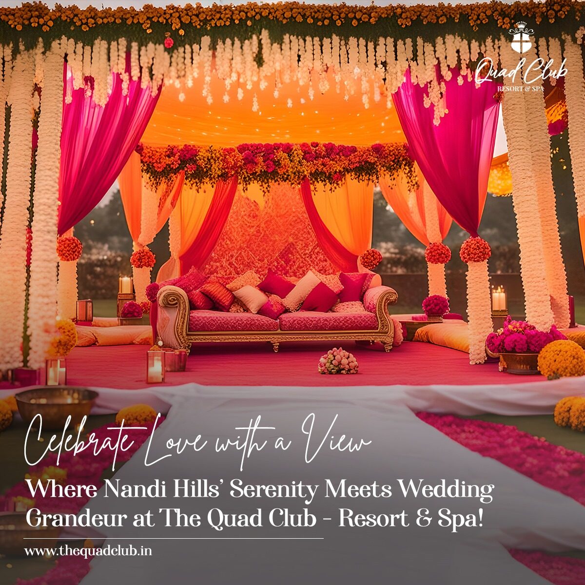 Bangalore, Travel, Destination Wedding Near Nandi Hills - The Quad Club