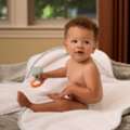 USD 184,  Blue Hooded Baby Towel That Keeps Babies Warm After Every Bath
