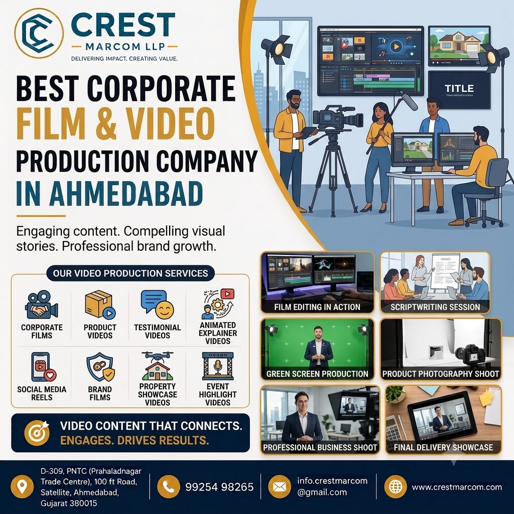 Ahmedabad, Photography, Best Corporate Film & Video Production Company In Ahmedabad | Crest Marcom LLP