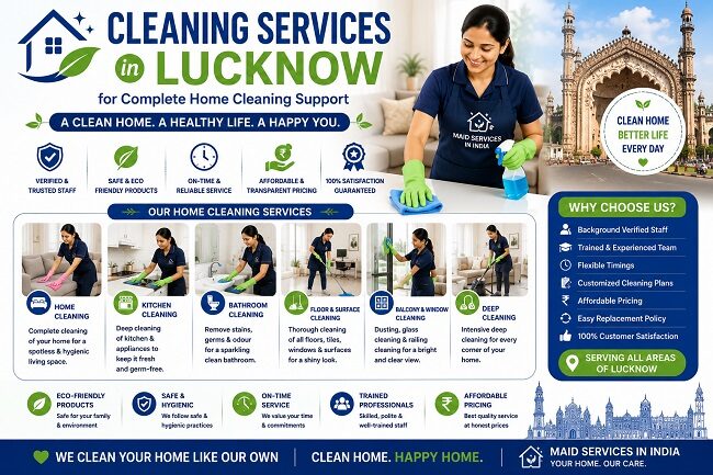 Lucknow, Business, Full Time Maid Lucknow For Reliable Household Support