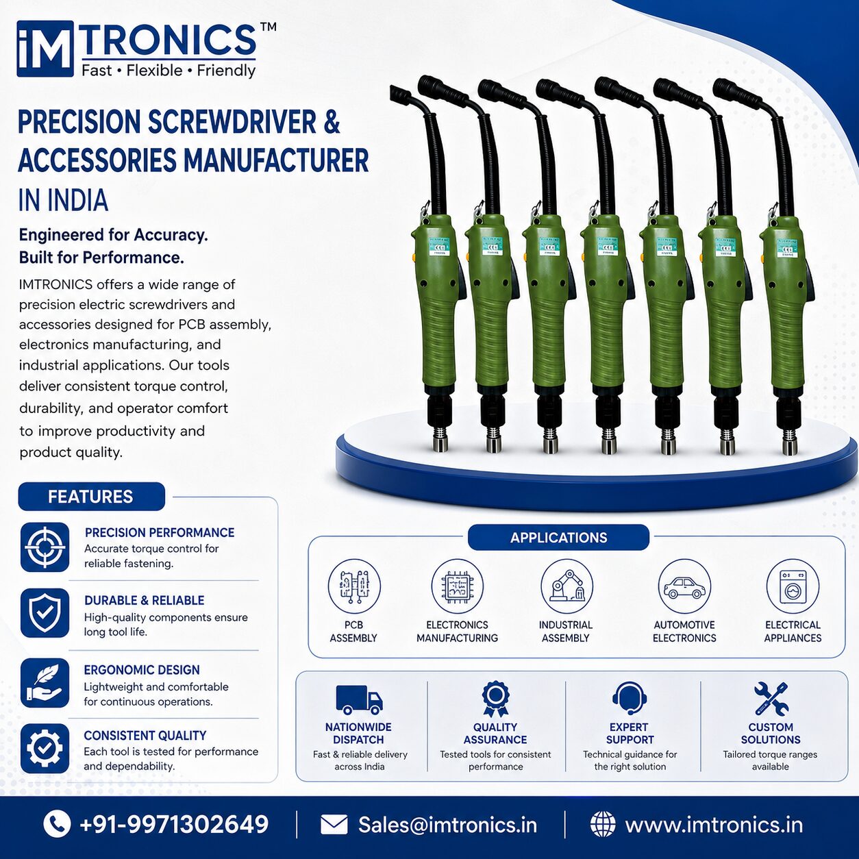 Mumbai, Business, Trusted Screwdriver And Accessories Manufacturer In India | IMTronics