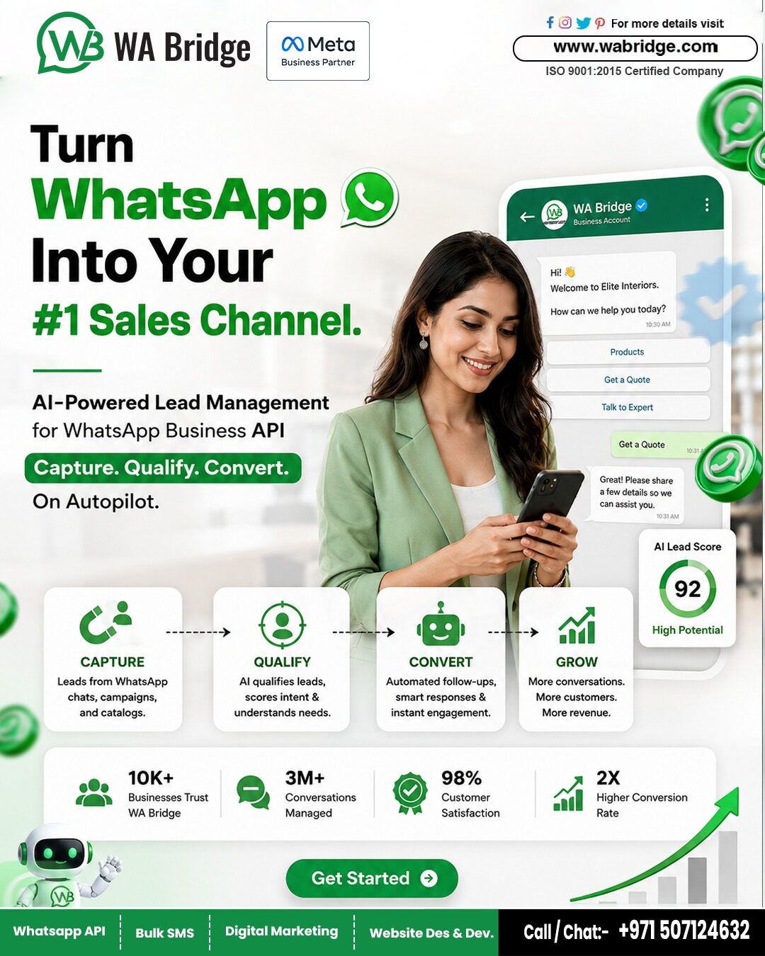 Dubai, Marketing, Turn WhatsApp Into Your #1 Sales Channel - WABridge