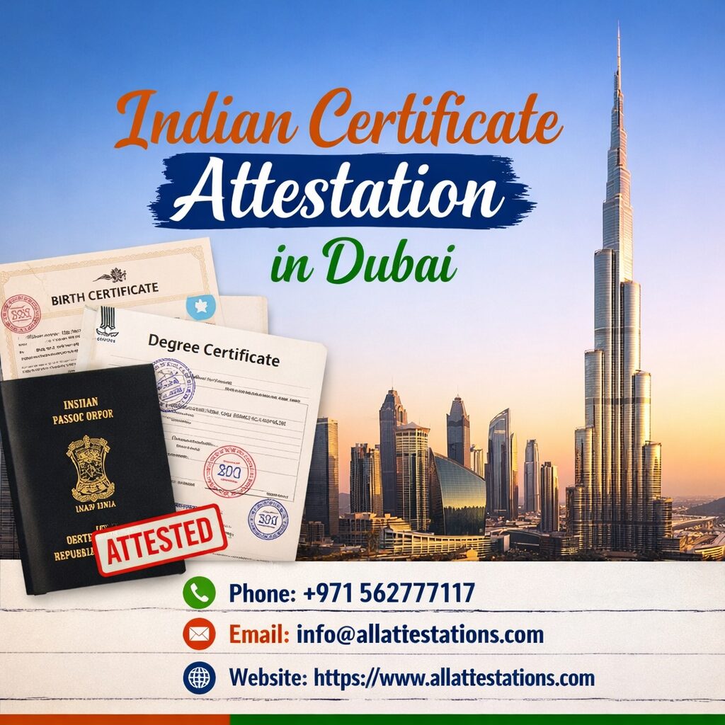 Dubai, Legal, Indian Certificate Attestation In Dubai