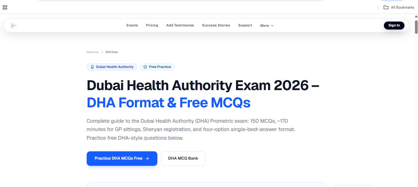 Dubai, Education, Free DHA, SMLE & Gulf Medical Licensing Exam Preparation