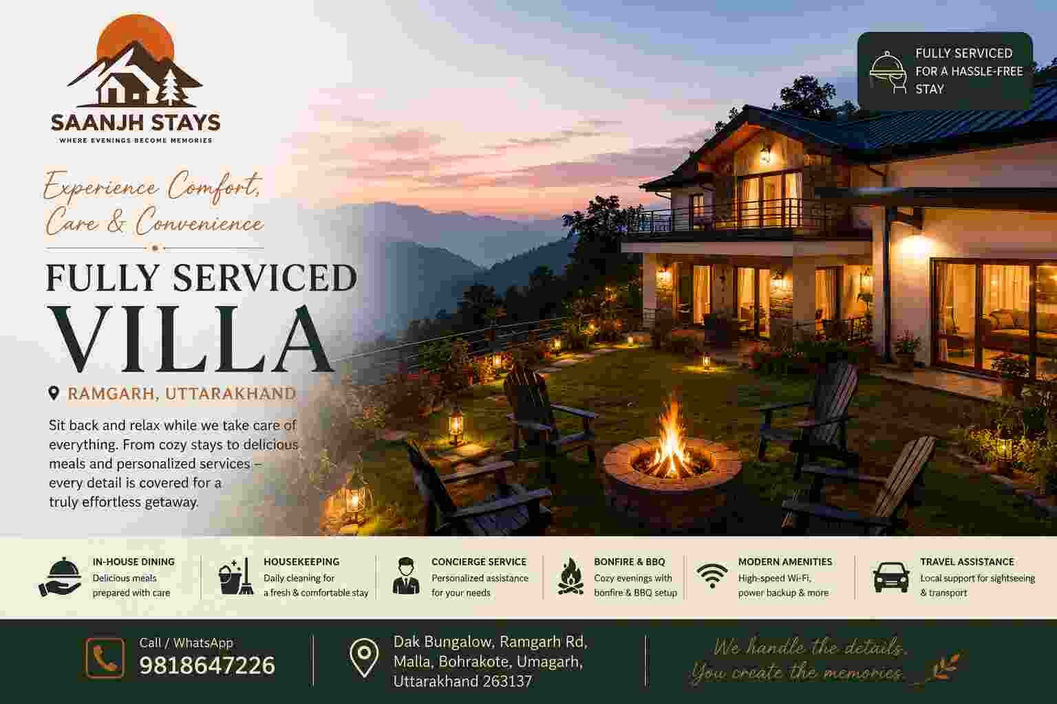 Mumbai, Travel, Fully Serviced Villa Ramgarh Uttarakhand